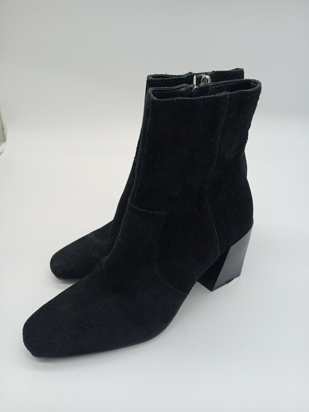 Blondo Sadie Java Suede Boots Women 6M Waterproof Ankle Block Heel MSRP $149
